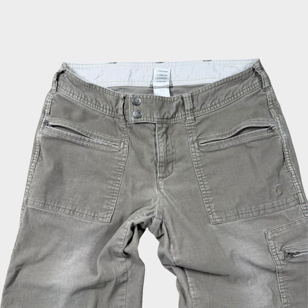 The North Face A5 Series Corduroy Cargo Pants Women’s 10 Gray Hiking Workwear - Picture 6 of 11